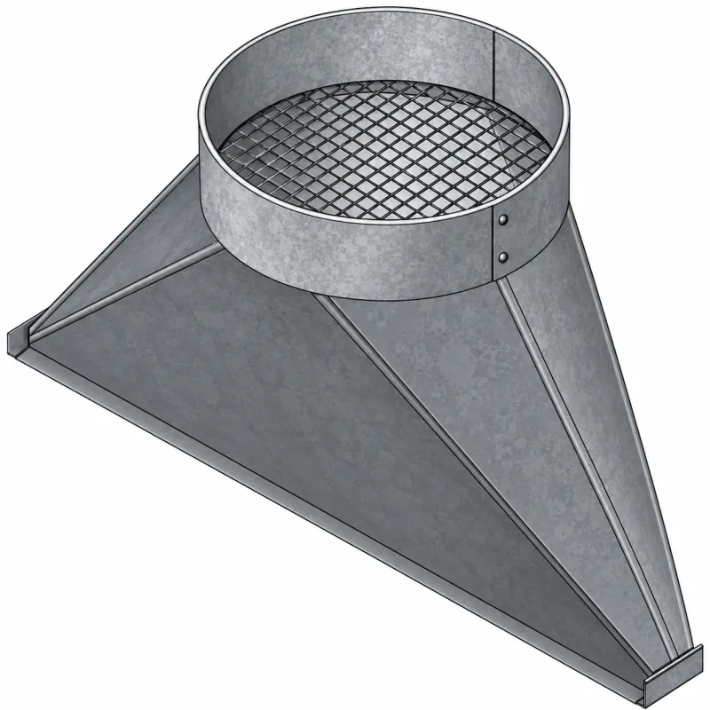 Round Rail Duct Connector RRDC-200 0000112949