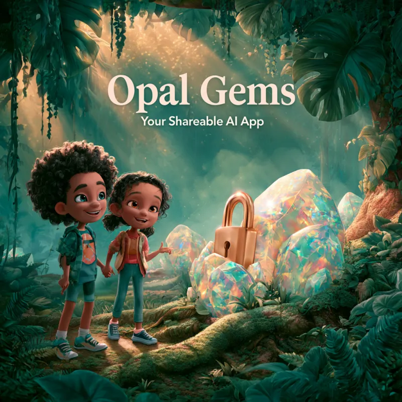 Opal Gems: Your Shareable AI App LIVE