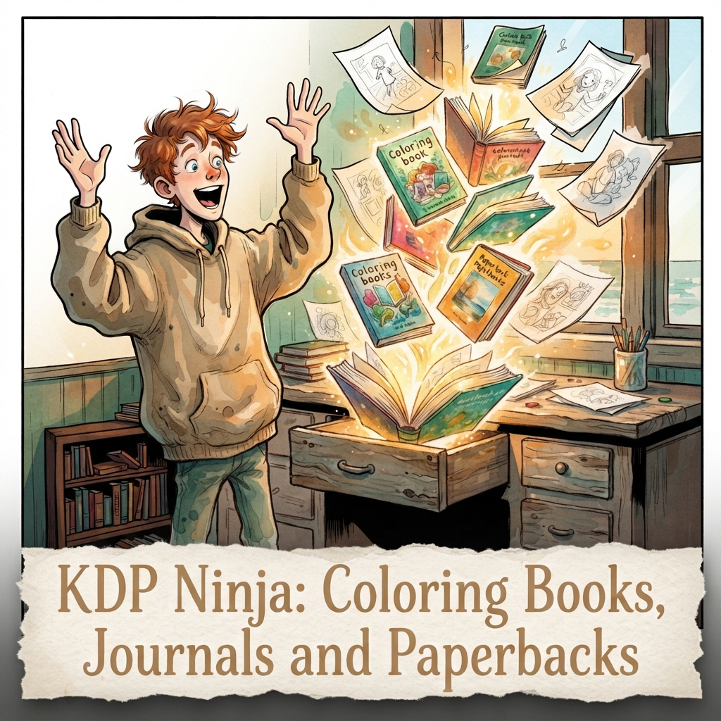 KDP Ninja: Coloring Books, Journals and Paperbacks LIVE