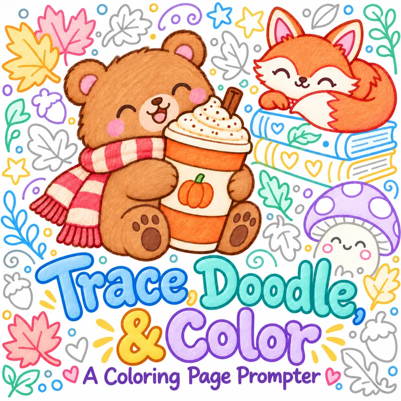 Trace, Doodle & Color Prompter