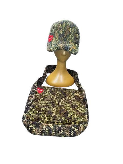Army Style Baseball Cap & Bag Set