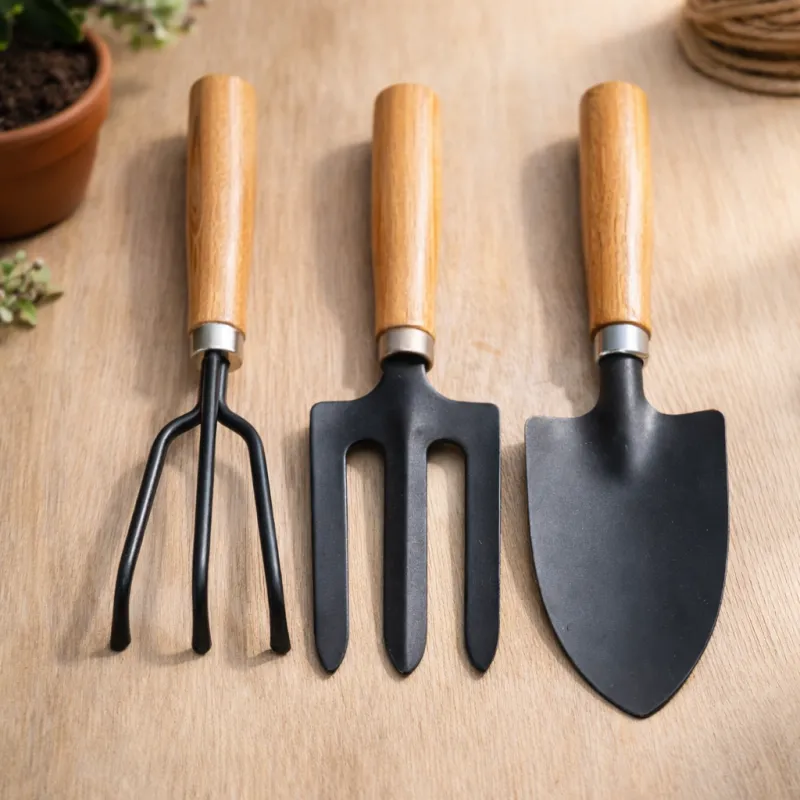 Garden Tool Set – Medium (3pc) Compact Khurpi + Fork + Weeder