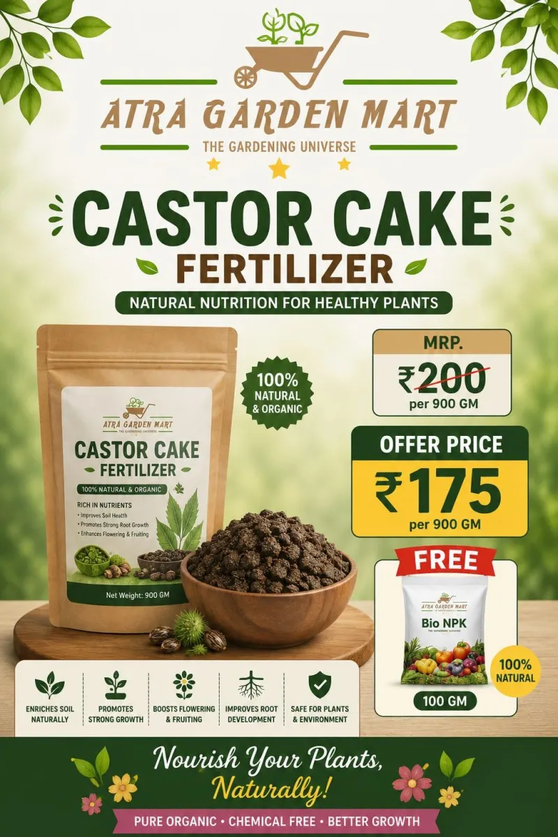 Castor Cake Fertilizer + FREE 100 GM Bio NPK