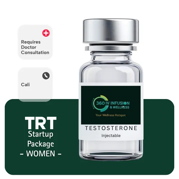 TRT CALI Women's Startup Package (Consult, Labs, Cypionate 200mg/mL 10mL)