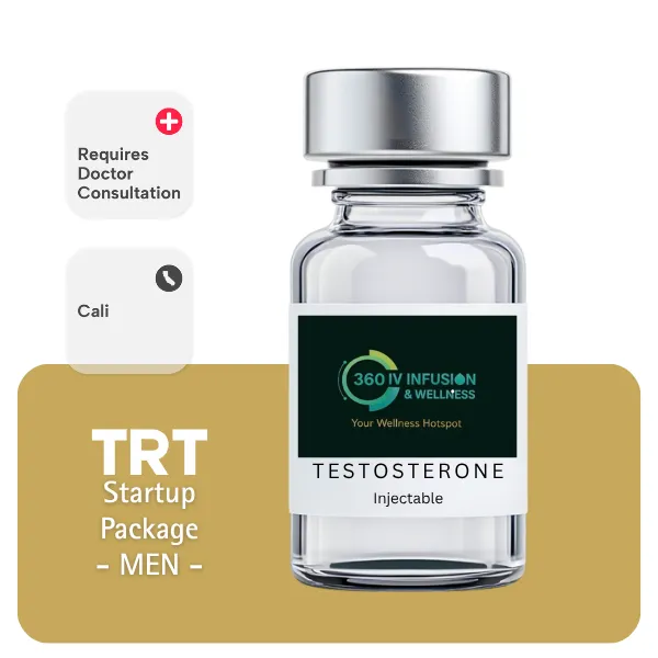 TRT CALI Men's Startup Package 60 days (Consult, Labs, Cypionate 200mg/mL 10mL + Anastrozole 24×1mg)