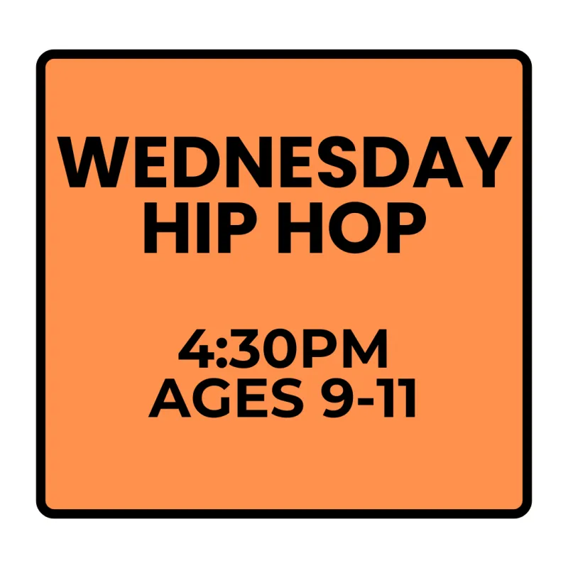 Fall Programs - Wednesday - Recreational Hip Hop (Ages 9-11)