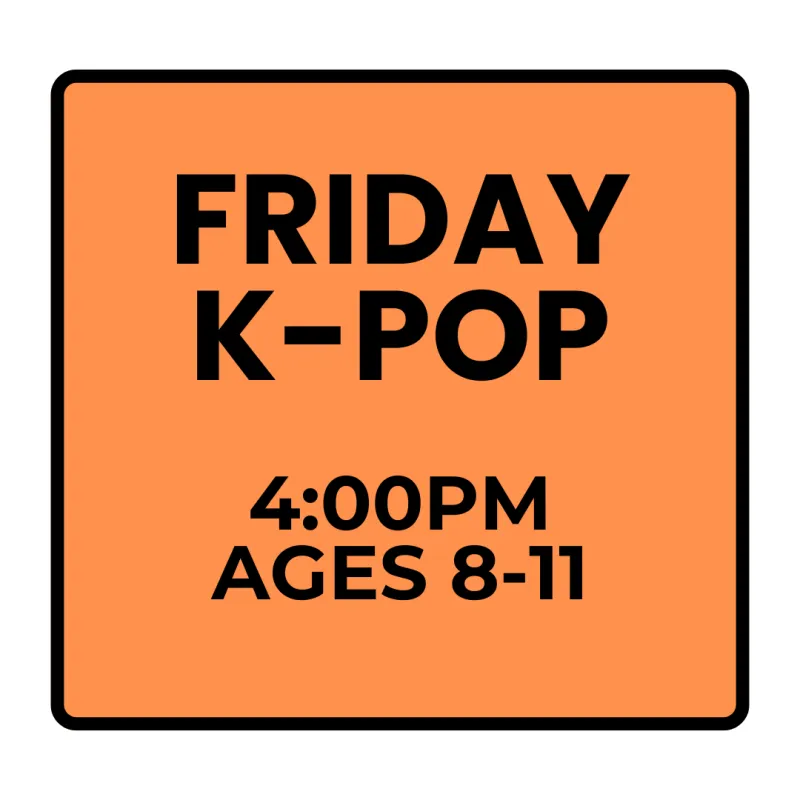 Fall Programs - Friday - Recreational K-Pop (Ages 8-11)