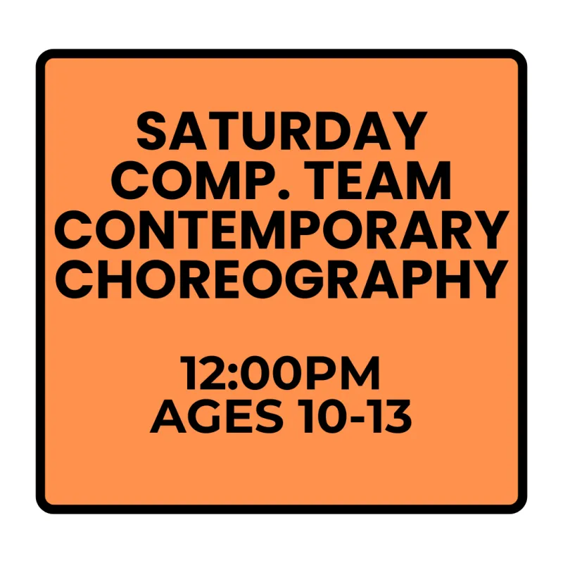 Fall Programs - Saturday - Competitive Contemporary Choreography (Ages 10-13)