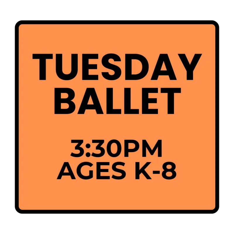 Fall Programs - Tuesday - Recreational Ballet (Ages K-8)
