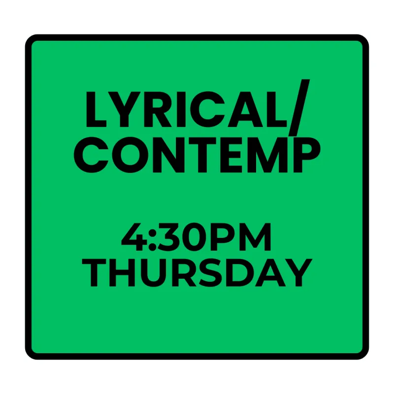 Spring Programs- Thursday Recreational Lyrical/Contemporary (Ages 8-12)
