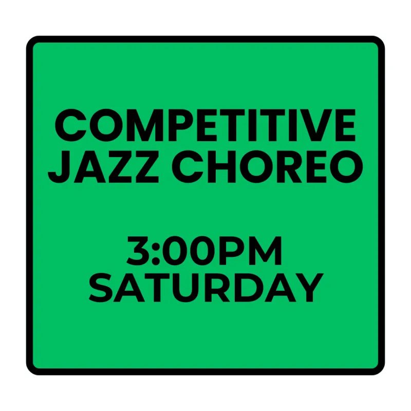 Spring Programs- Saturday Competitive Jazz Choreography (Ages 14-17)