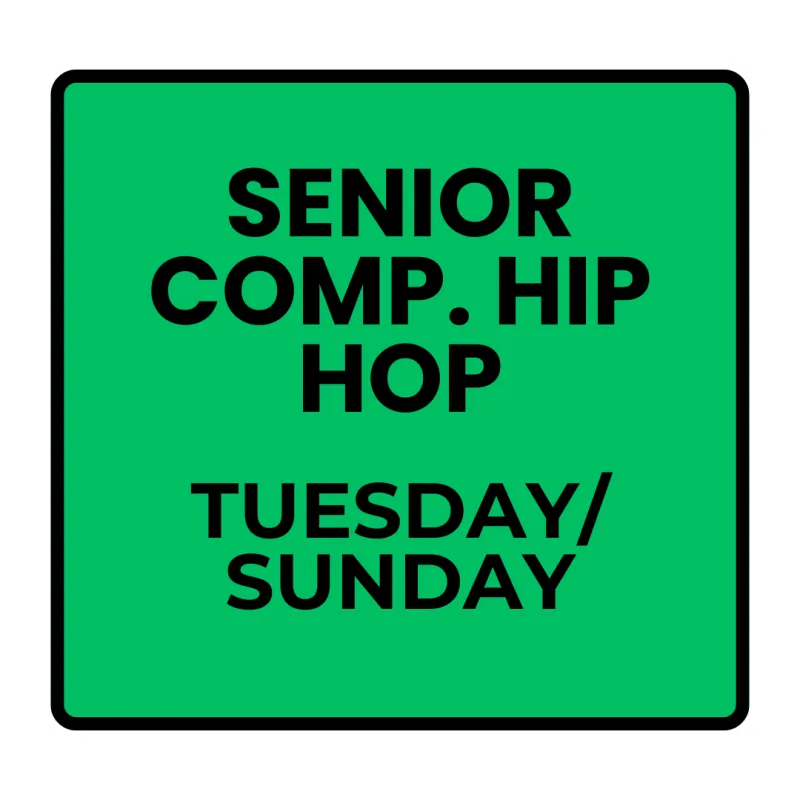 Spring Programs- Competitive Senior Hip Hop (Ages 12-14)