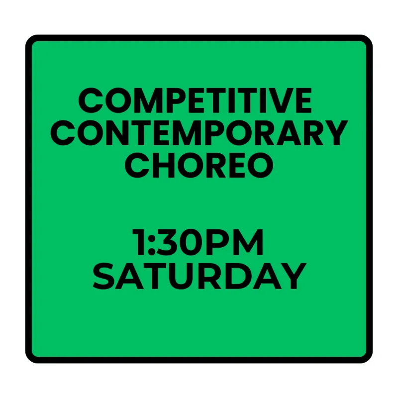 Spring Programs- Saturday Competitive Contemporary Choreography (Ages 14-17)