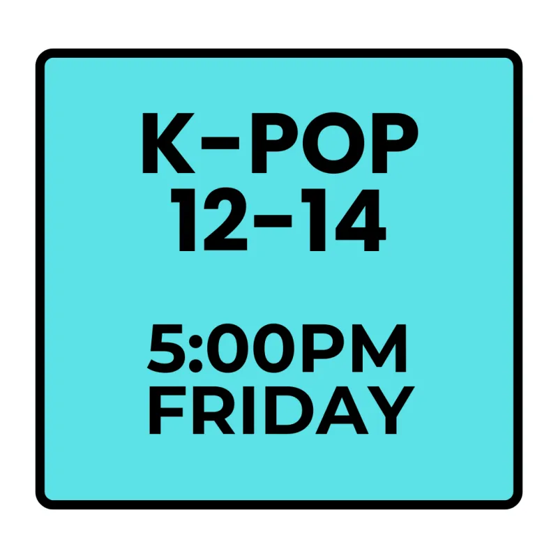 Winter Programs - Friday Recreational K-pop (Ages 12-14)