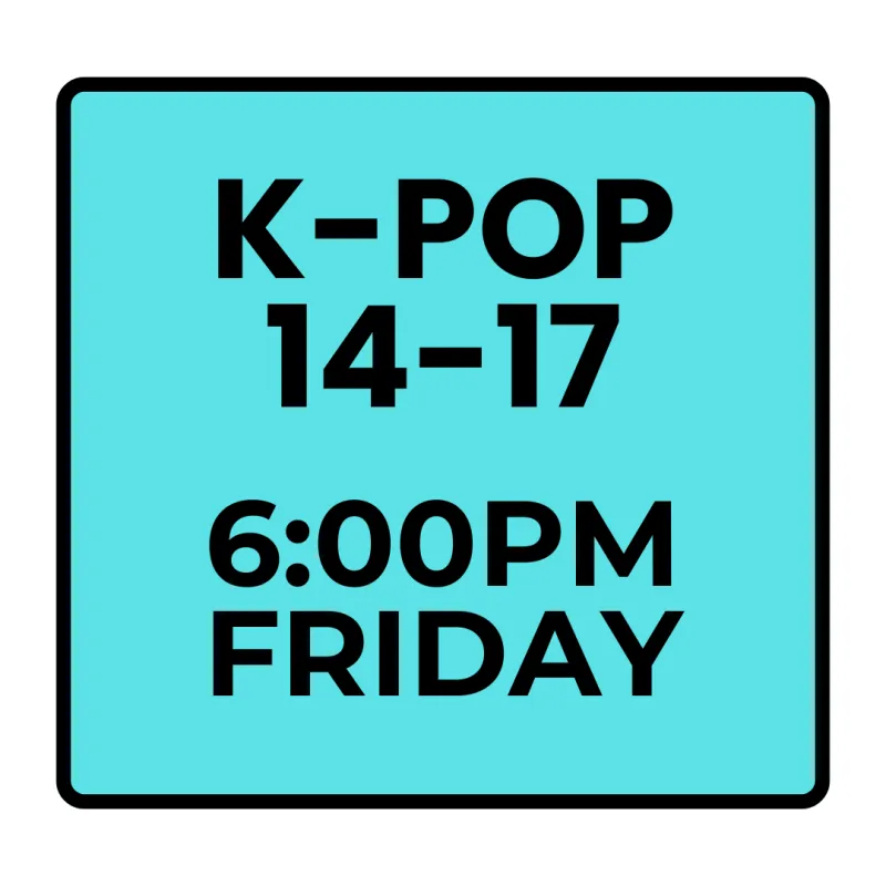 Winter Programs - Friday Recreational K-pop (Ages 14-17)