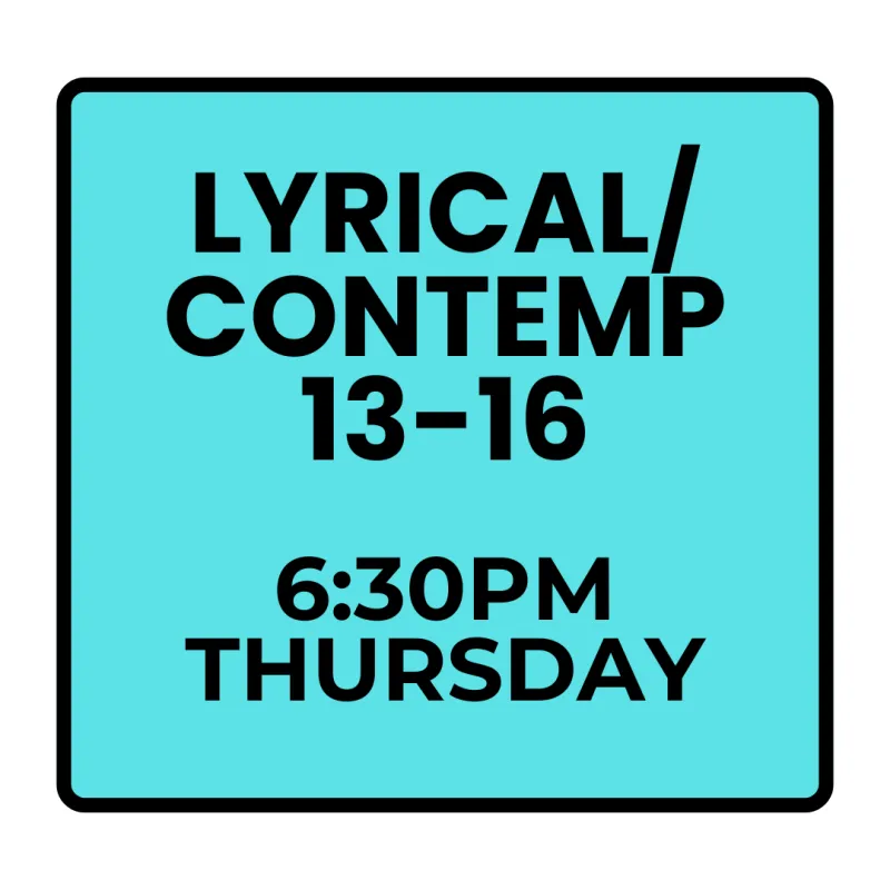 Winter Programs - Thursday Recreational Lyrical/Contemporary (Ages 13-16)