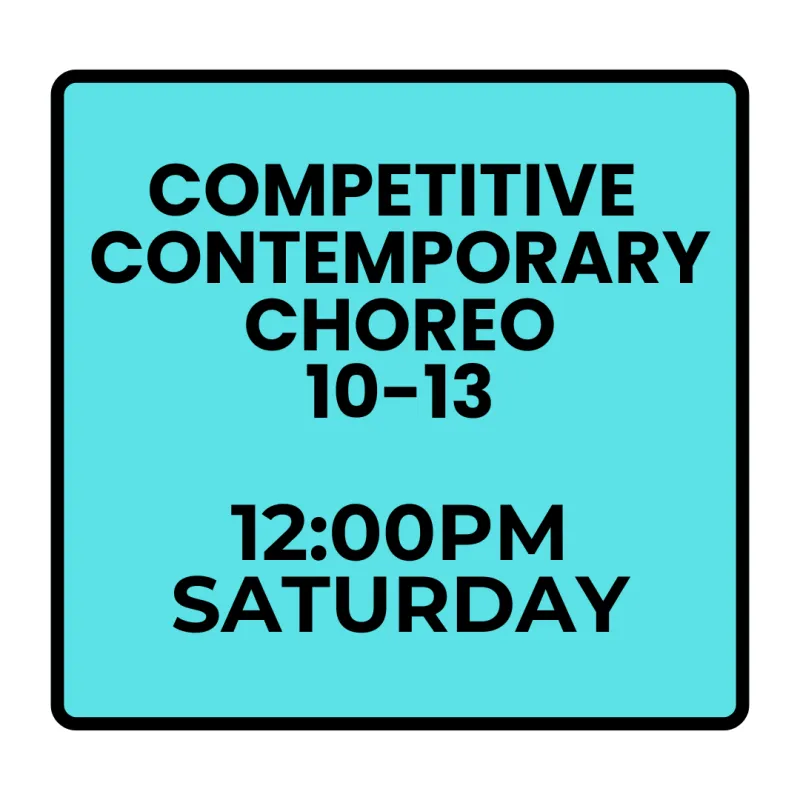 Winter Programs- Saturday Competitive Contemporary Choreography (Ages 10-13)