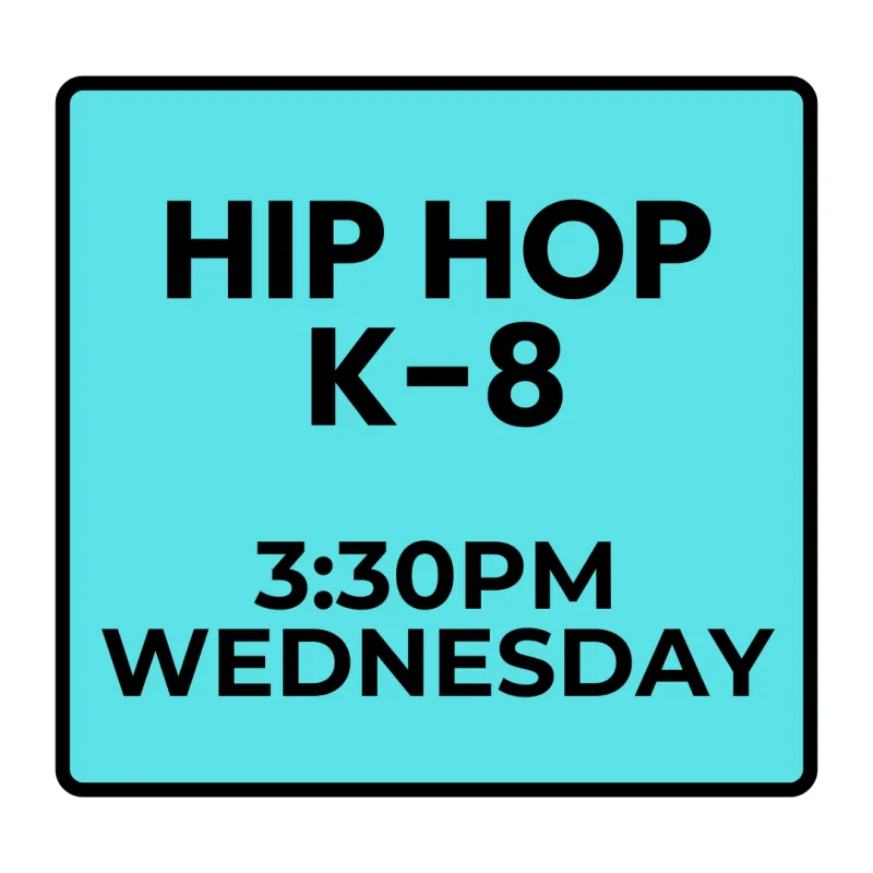 Winter Programs - Wednesday Recreational Hip Hop (Ages K-8)