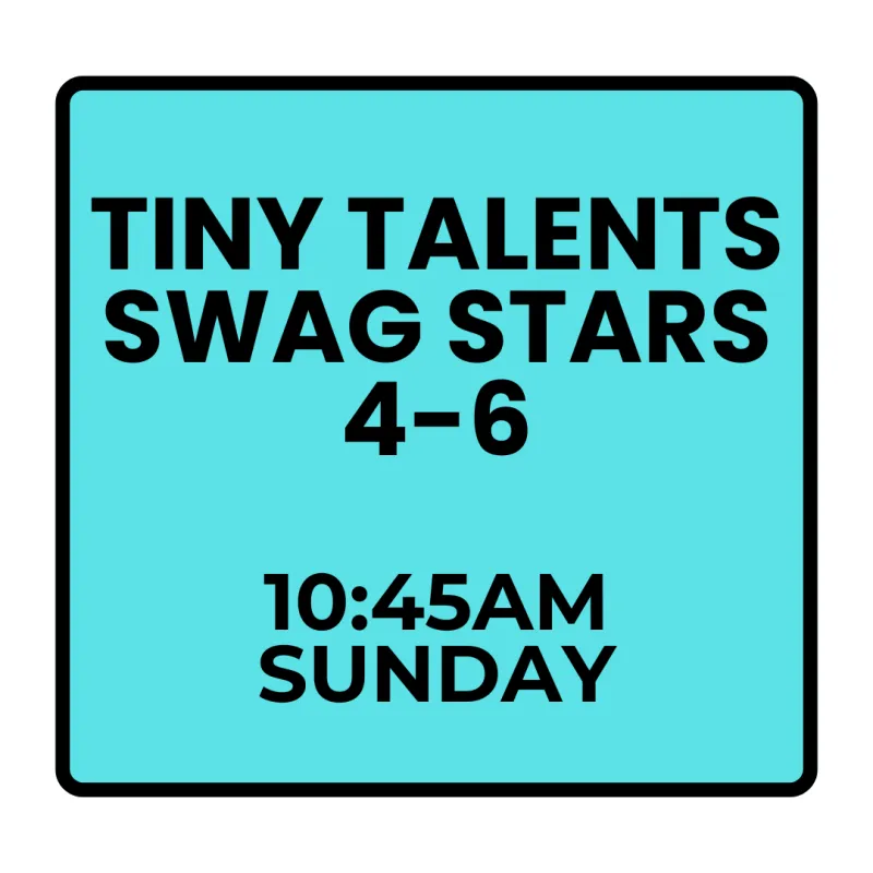 Winter Programs - Sunday - Tiny Talents Swag Stars Hip Hop (Ages 4-6) Spring