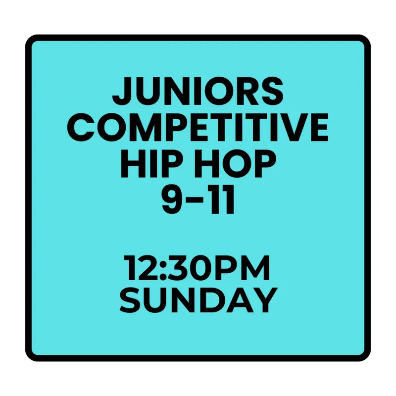 Winter Programs- Sunday Competitive Junior Hip Hop (Ages 9-11)