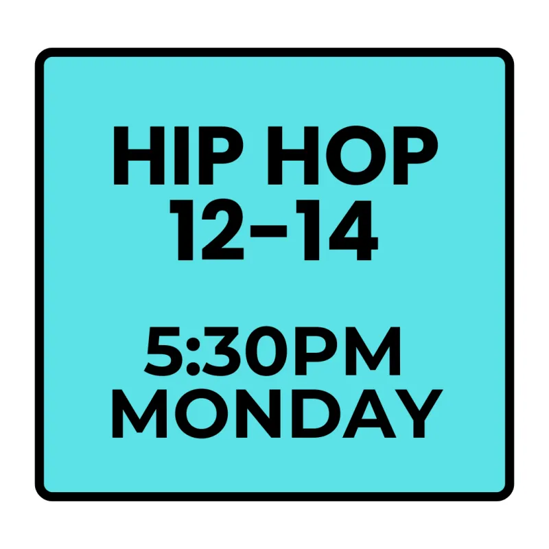 Winter Programs-  Monday Recreational Hip Hop (Ages 12-14)