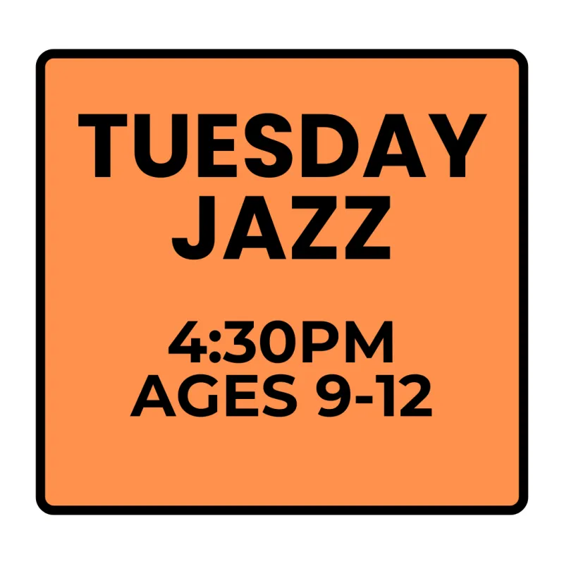Fall Programs - Tuesday - Recreational Jazz (Ages 9-12)