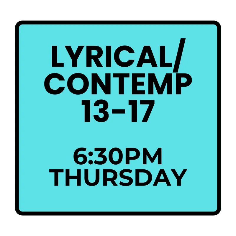 Winter Programs - Thursday Recreational Lyrical/Contemporary (Ages 13-17)