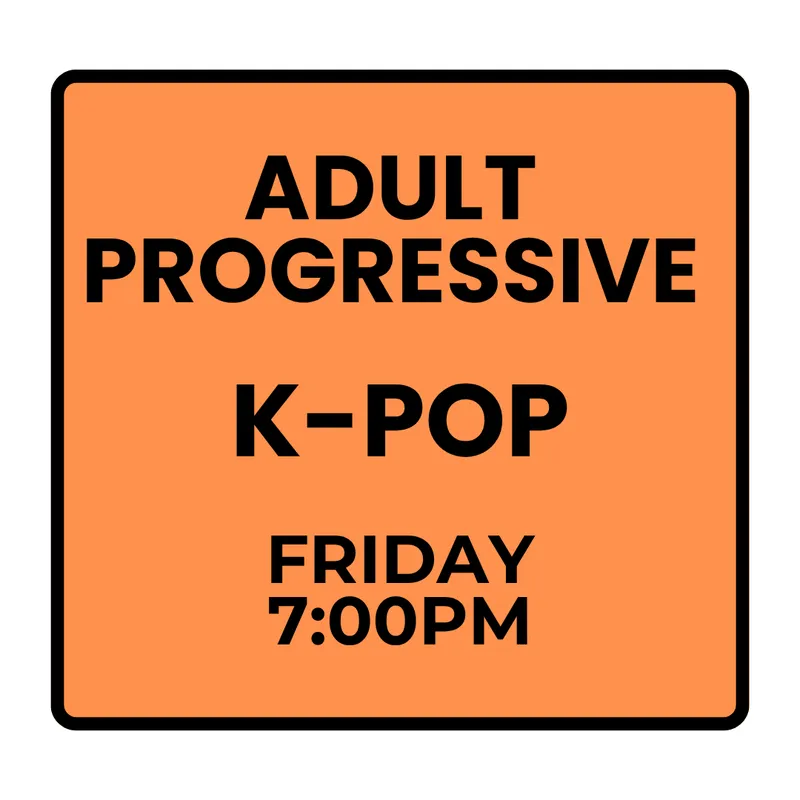 Fall Programs- Adult Progressive- Friday Open Level K-Pop