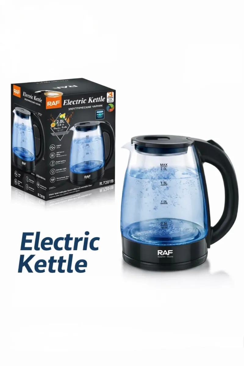 Raf glass electric jug
