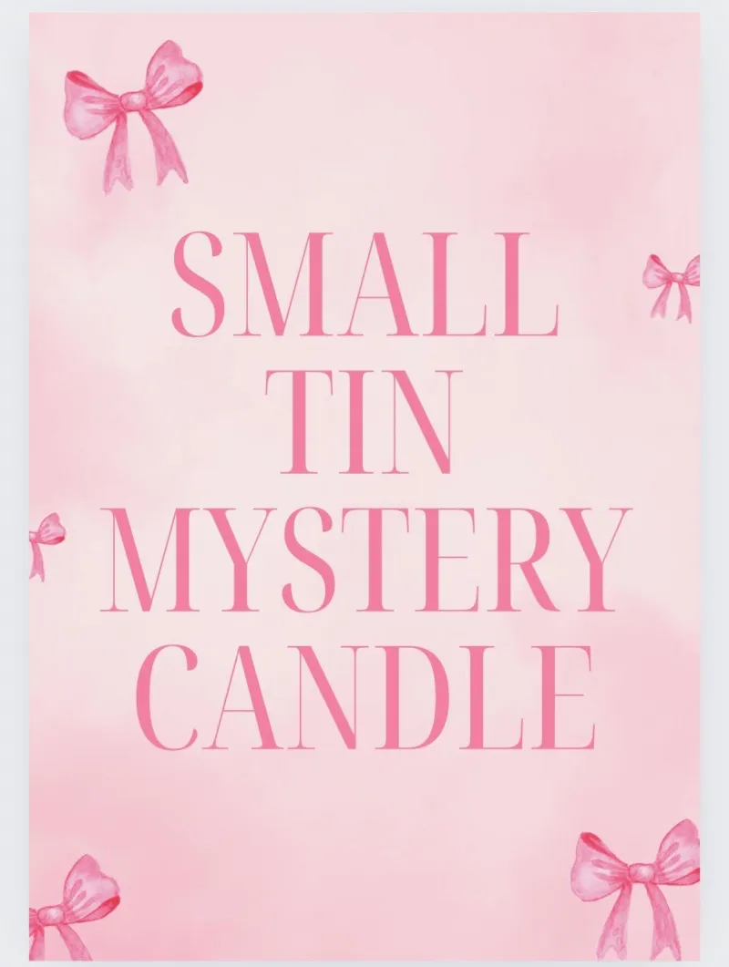 Mystery small candle tin