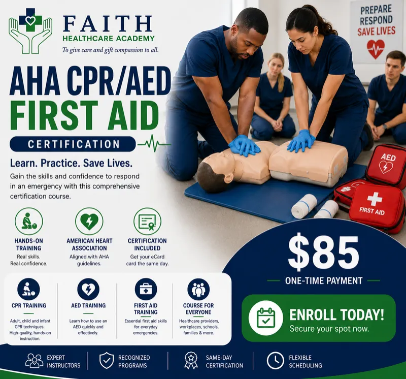 AHA CPR/AED/First Aid Certification