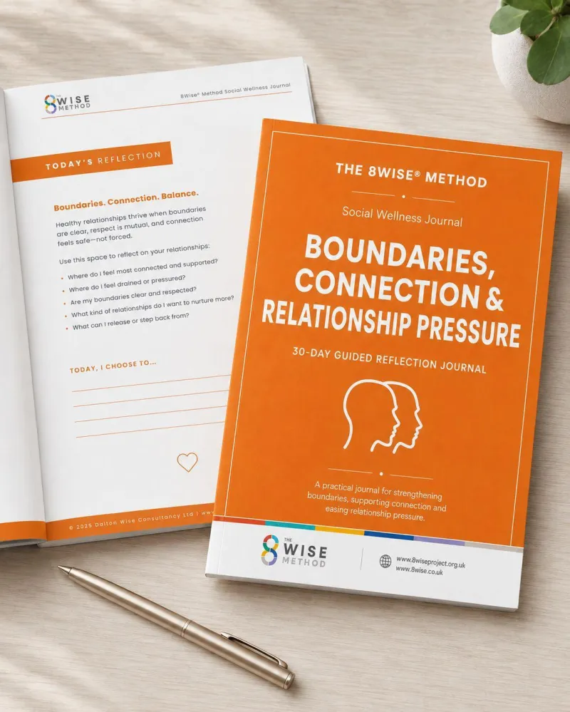 8Wise® Social Wellness 30-Day Journal