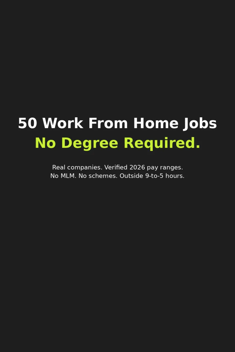 50 Work From Home Jobs — No Degree Required