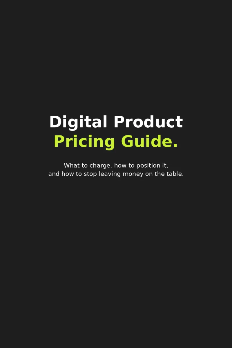 Digital Product Pricing Guide