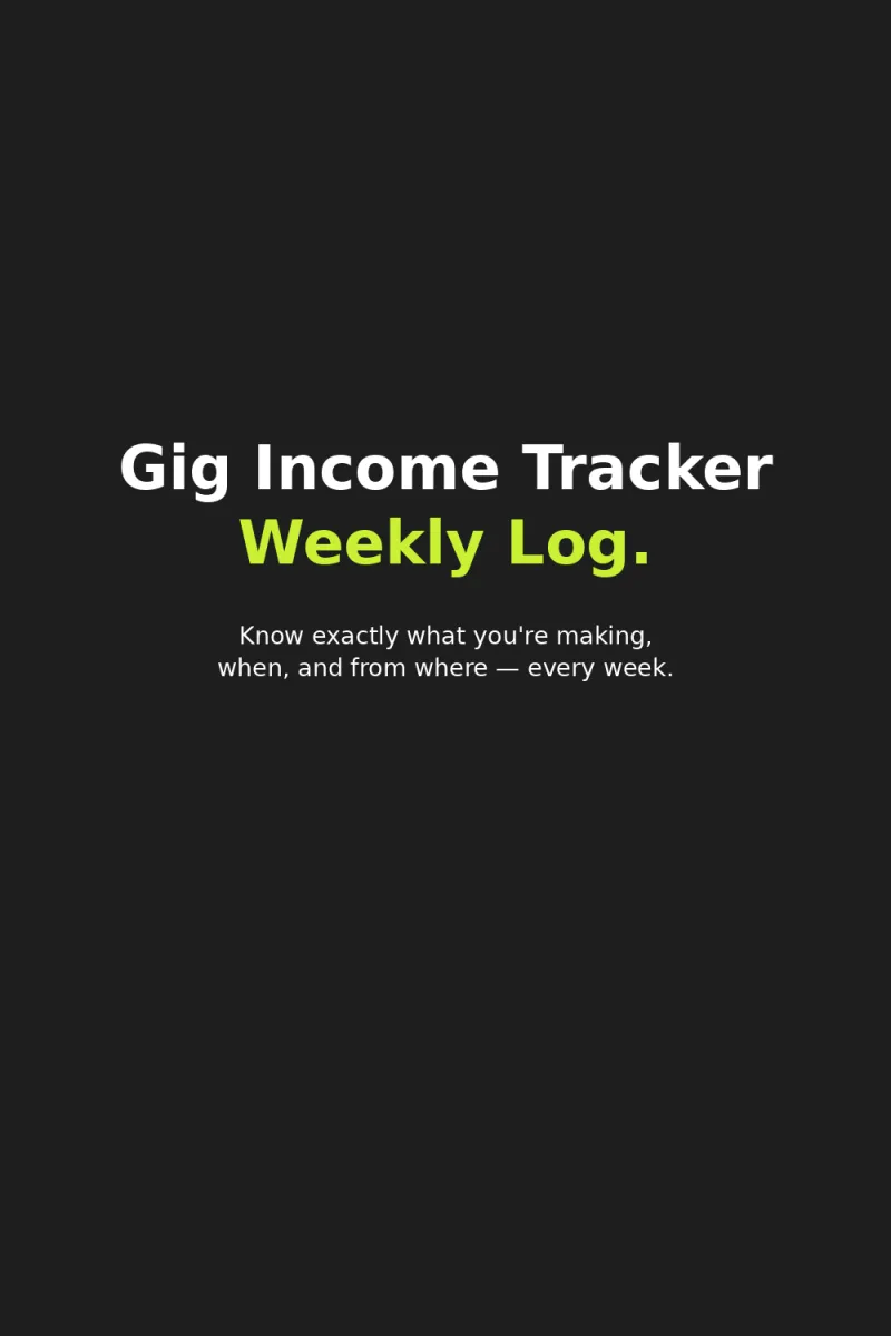 Gig Income Tracker