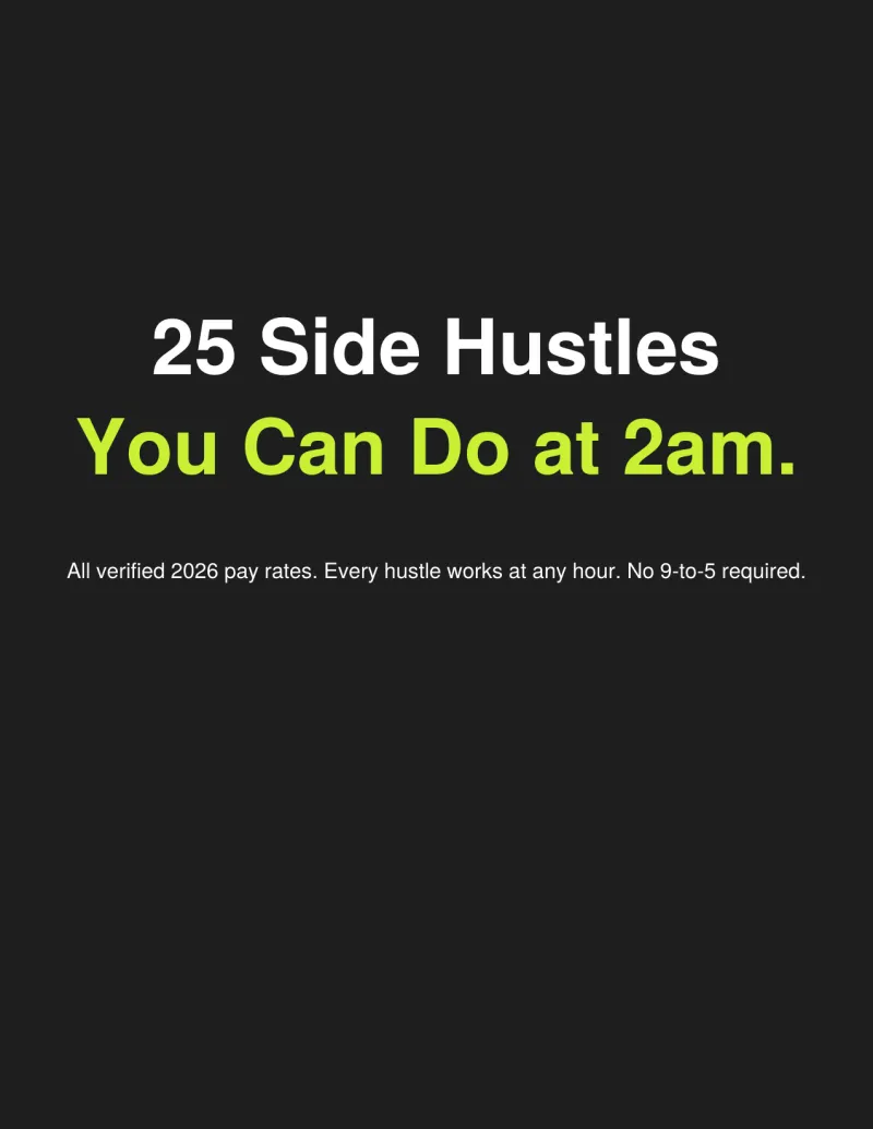 25 Side Hustles at 2am