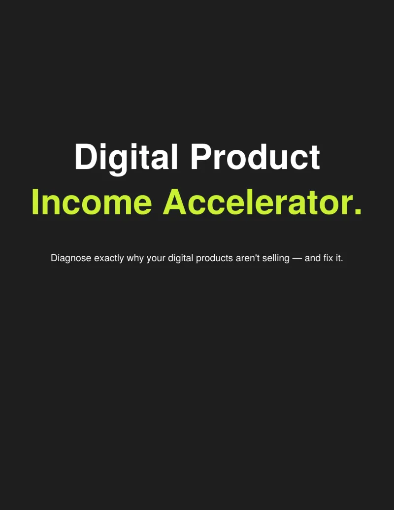 Digital Product Income Accelerator