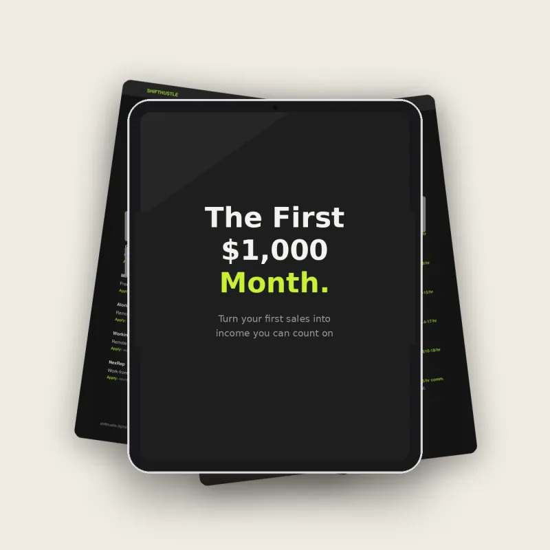 The First $1,000 Month