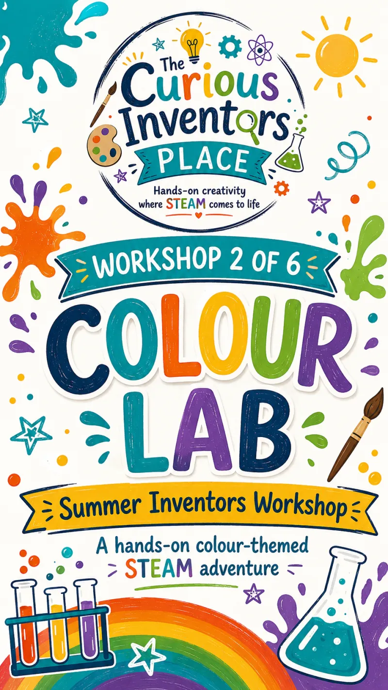 Thursday 13th August – Colour Lab Workshop – Ages 4–6