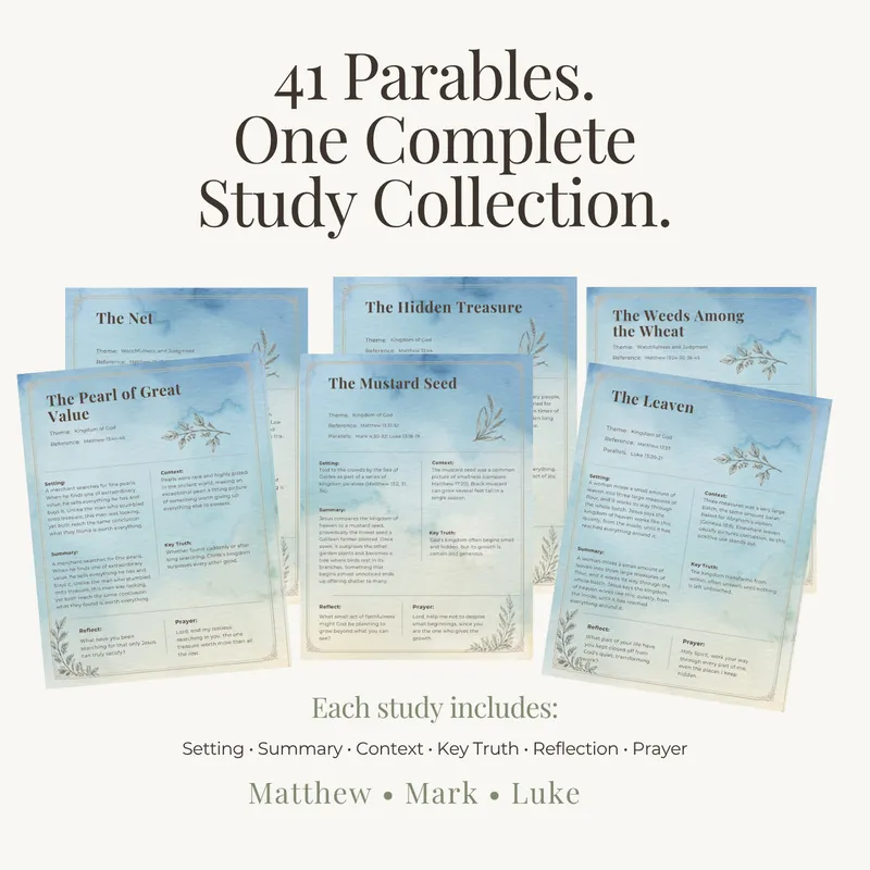 Every Parable of Jesus | 41 Bible Tip-Ins + 41-Day Reading Plan