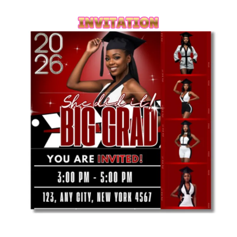 Big Grad Red - Invite