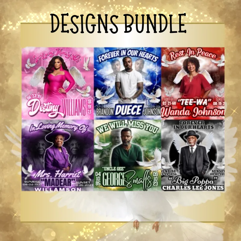 8.5x8.5 Memorial Designs