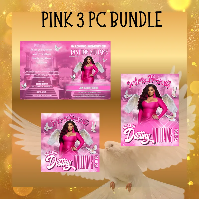 Memorial 3pc Pink