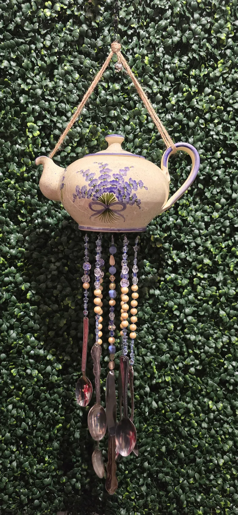 Bluebell Whispers Teapot Wind Chime