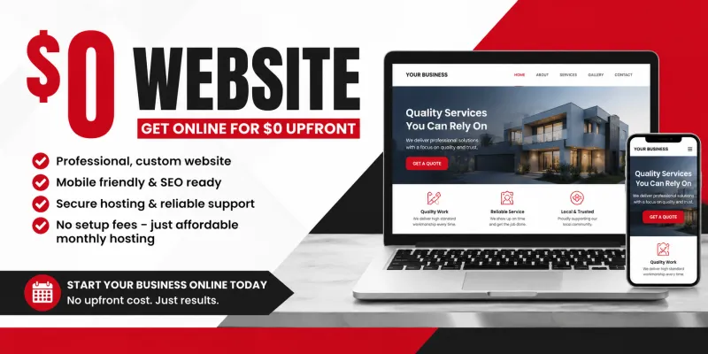 $0 Website Offer - 5 pages