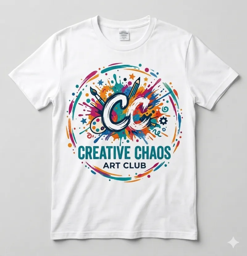 Creative Chaos Art Club Tee Shirt