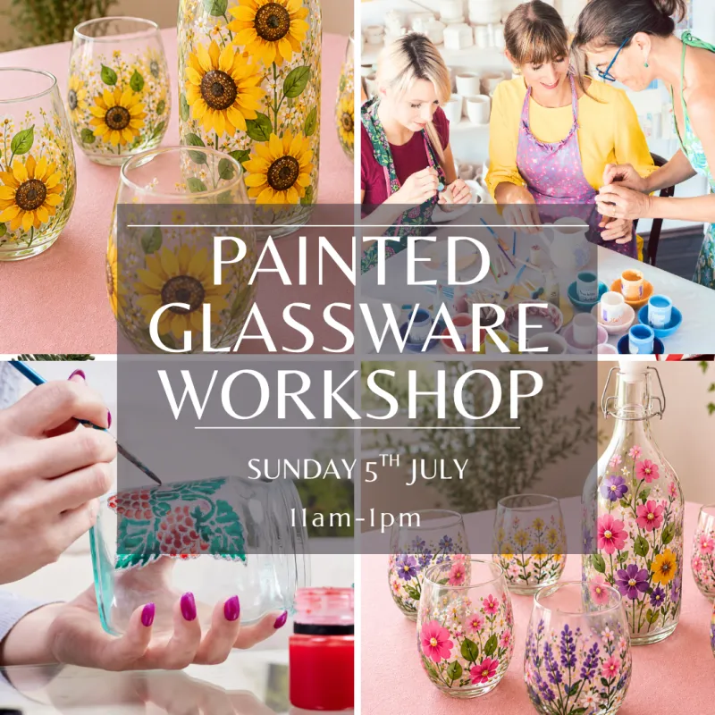 Sunday 5th July Painted Glassware Workshop