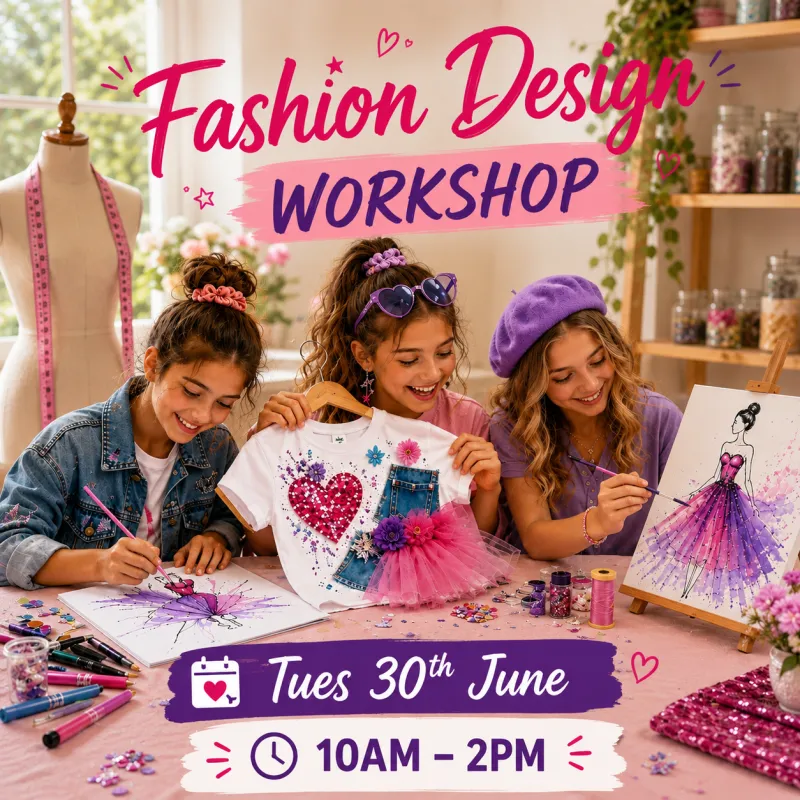 Tues 30th June Fashion Design Day