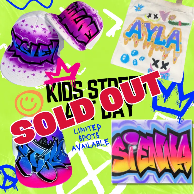 SOLD OUT Wed 1st July Graffiti & Street Art Day