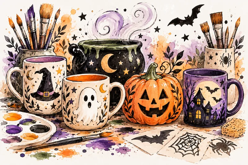 Sunday 25th Oct –  Halloween Pottery